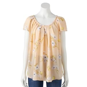 LC Lauren Conrad pleated top
